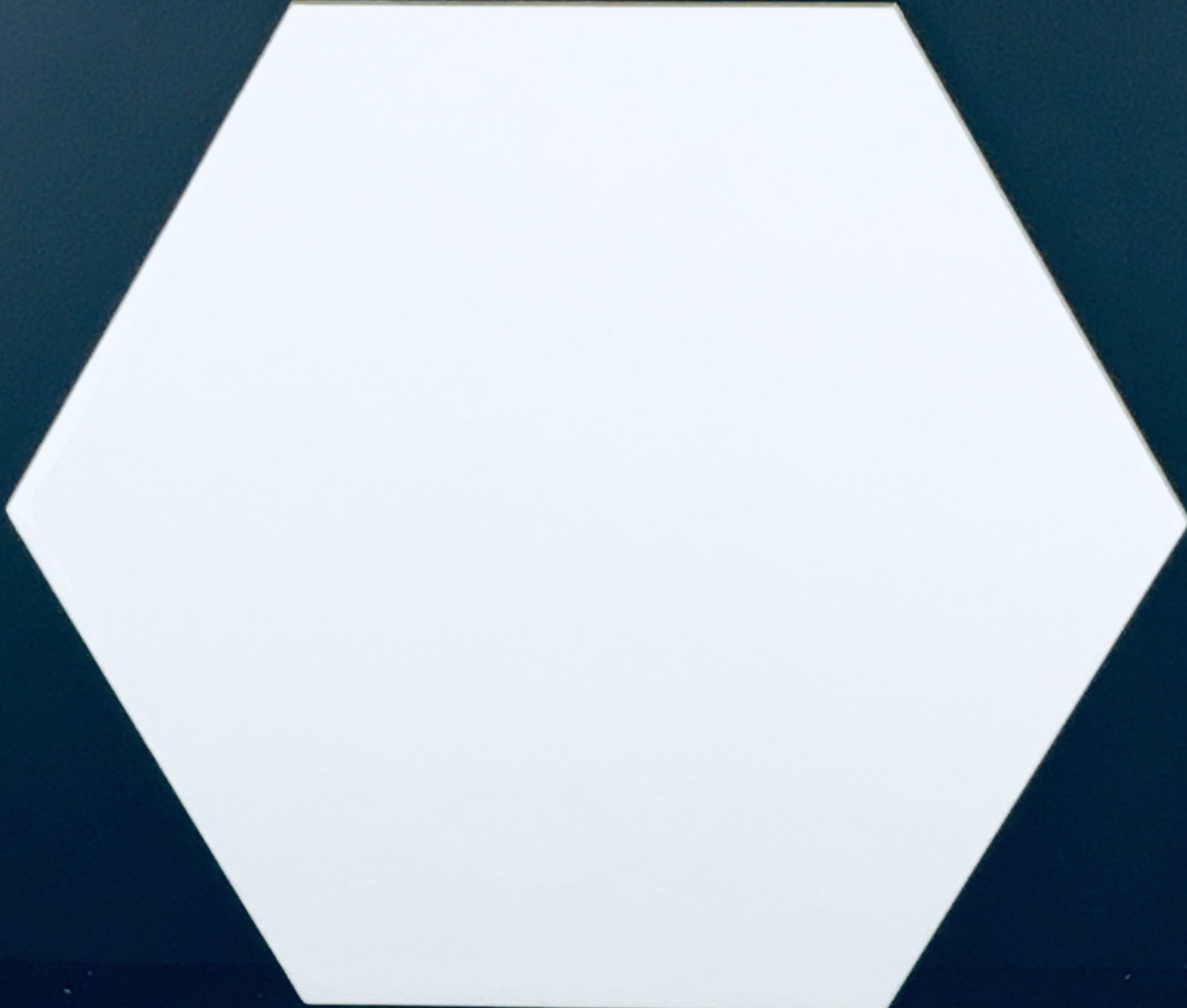 Gloss White Hexagon - copy-image